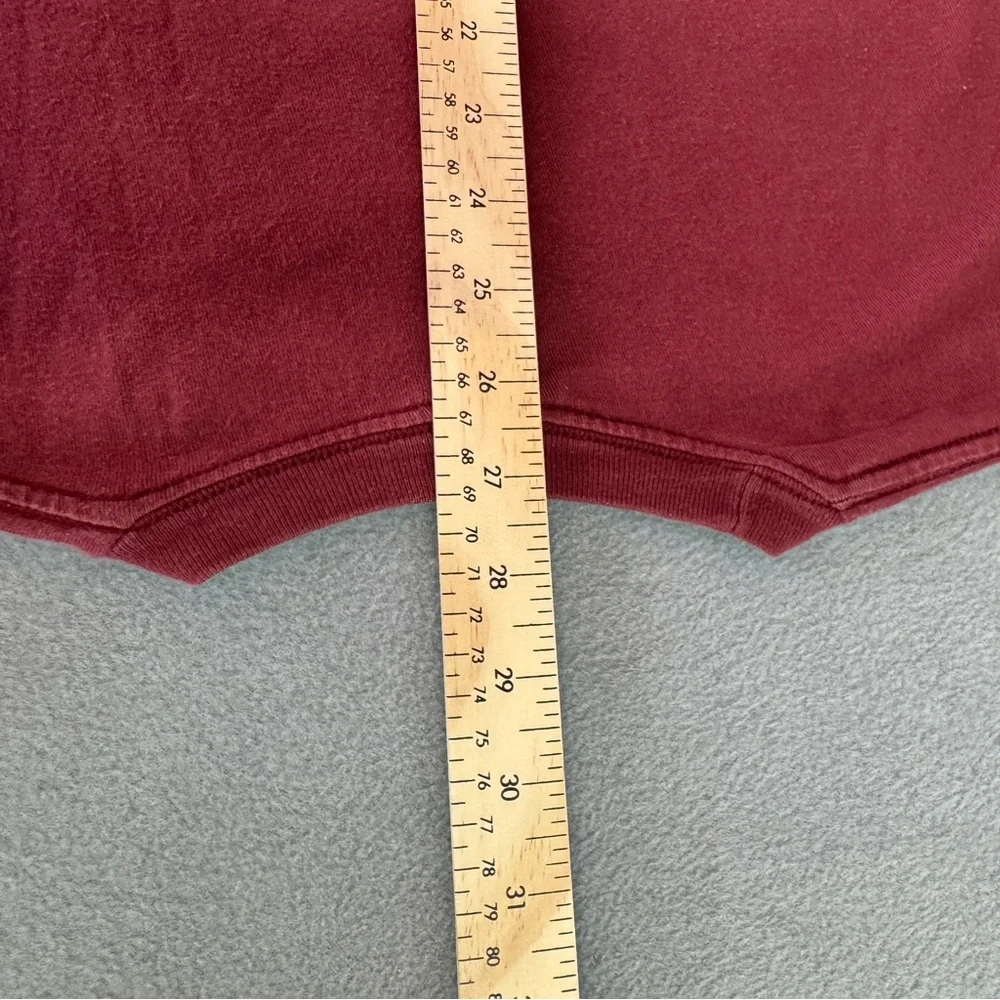 Stussy Shirt Medium Men's Long Sleeve Crewneck Pullover Logo Red Skate - Picture 8 of 9
